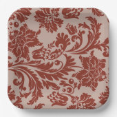 Papierplatte aus Kupferrost Pappteller (Vorderseite)