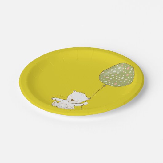 Papierplatte aus Niedlichem Party Pappteller (Schrägansicht)