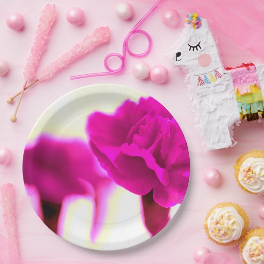 Papierplatte aus rosa Karton Pappteller (Party)