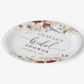 Papierplatte aus Tiny Wildblume Brautparty Pappteller (Schrägansicht)