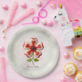 Papierplatte aus weißer Blume Pappteller (Party)