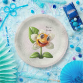 Papierplatte aus weißer Blume Pappteller (Party)