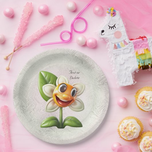 Papierplatte aus weißer Blume Pappteller (Party)