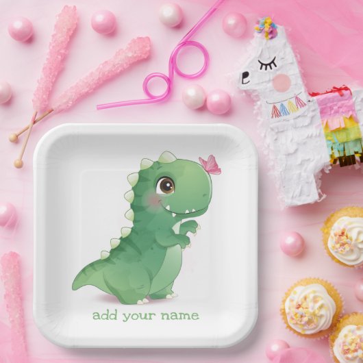 PAPIERPLATTE: BABY DINOSAUR PAPPTELLER (Party)