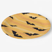 Papierplatte Baby Dusche für Little Boo Halloween. Pappteller (Schrägansicht)