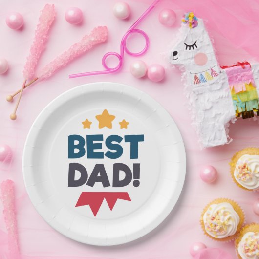 Papierplatte bester Vater-glückliche des Pappteller (Party)