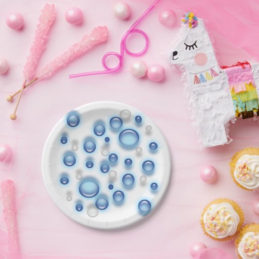 Papierplatte - Blasen Pappteller (Party)