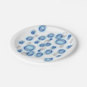 Papierplatte - Blasen Pappteller (Schrägansicht)