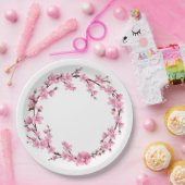 PAPIERPLATTE: BLOSSOM-SCHREIBEN PAPPTELLER (Party)