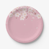 PAPIERPLATTE: CHERRY BLOSSOM PETALS PAPPTELLER (Vorderseite)