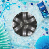 Papierplatte cool schwarz und silber pappteller (Party)