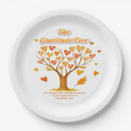 Papierplatte "Der Dankeschön-Baum" Pappteller