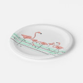Papierplatte der Flamingo Ocean Group Pappteller (Schrägansicht)