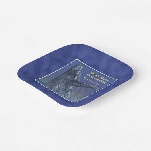 Papierplatte der Fun Whale Graduation Pappteller (Gewinkelt)