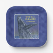 Papierplatte der Fun Whale Graduation Pappteller (Vorderseite)
