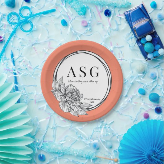 Papierplatte der Gruppe zur Unterstützung von Adop Pappteller (Party)