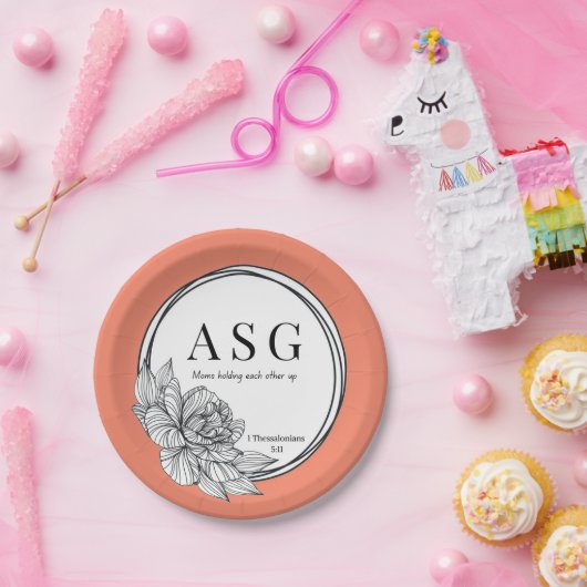 Papierplatte der Gruppe zur Unterstützung von Adop Pappteller (Party)