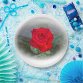 Papierplatte der klassischen Rote Rose Pappteller (Party)