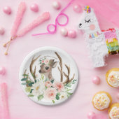 Papierplatte der niedlichen Rotwild der Babydusche Pappteller (Party)