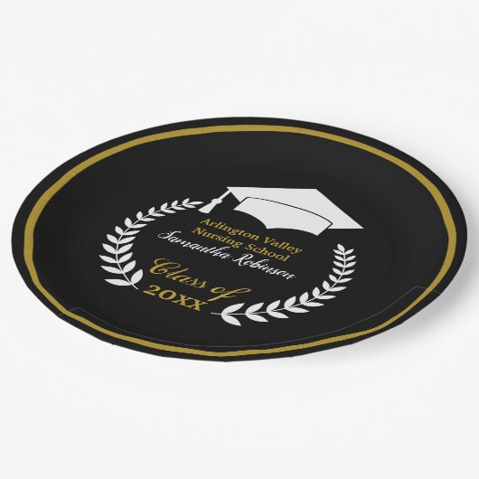 Papierplatte der White-Grad-Klasse Pappteller (Schrägansicht)