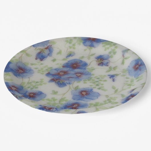 Papierplatte der Wildblume Pappteller (Schrägansicht)