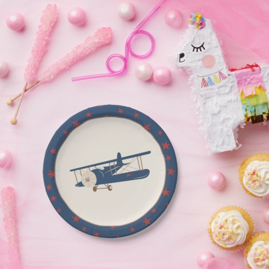 Papierplatte des Flugzeugs Pappteller (Party)