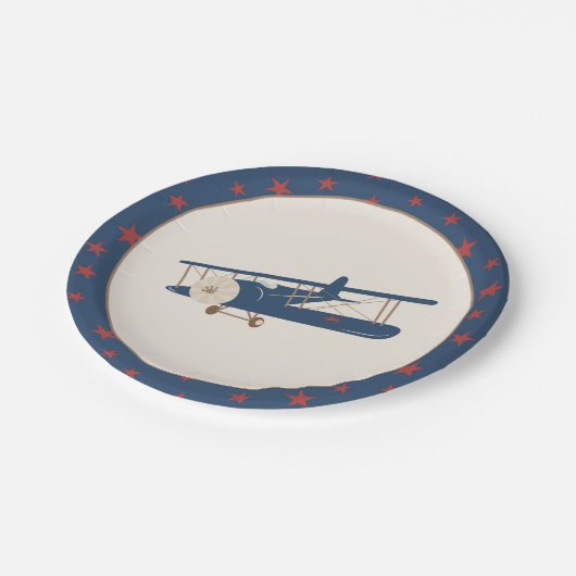 Papierplatte des Flugzeugs Pappteller (Schrägansicht)