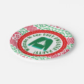 Papierplatte des hässlichen pappteller (Schrägansicht)