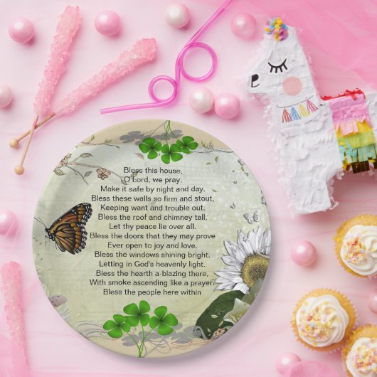 Papierplatte des irischen Hauses Pappteller (Party)