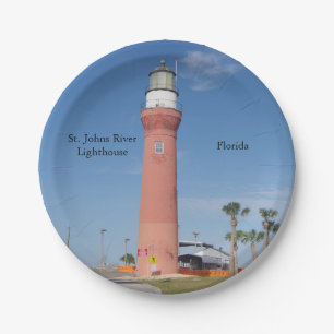 Papierplatte des St. Johns River Lighthouse Pappteller