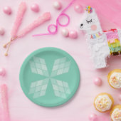 Papierplatte - Diamantblätter Pappteller (Party)