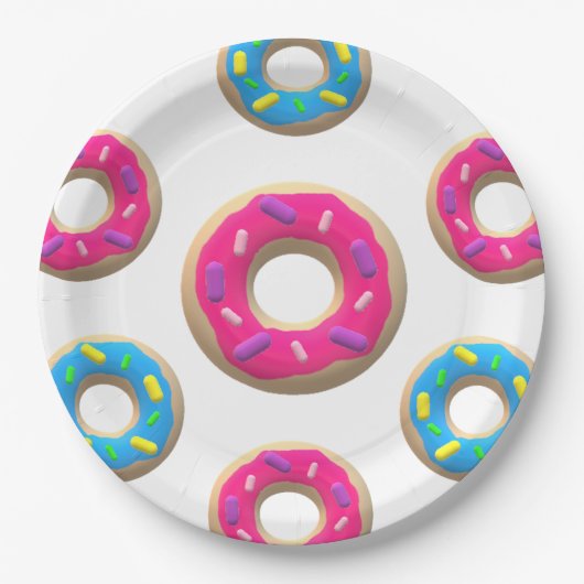Papierplatte Donut Pappteller (Vorderseite)