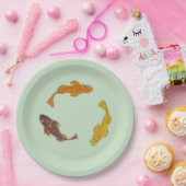 Papierplatte - Drei Schwimmbecken Pappteller (Party)