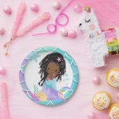 Papierplatte dunkle Haut Pappteller (Party)