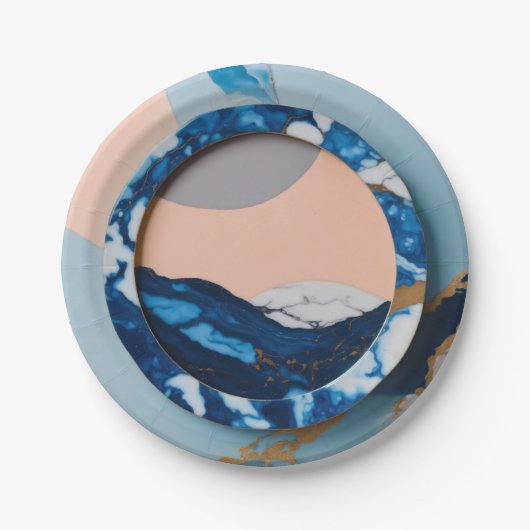 Papierplatte EcoChic Dining Delight Pappteller (Vorderseite)