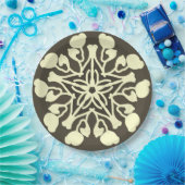 Papierplatte, ein elegantes klassisches Blumenmust Pappteller (Party)