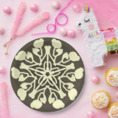 Papierplatte, ein elegantes klassisches Blumenmust Pappteller (Party)