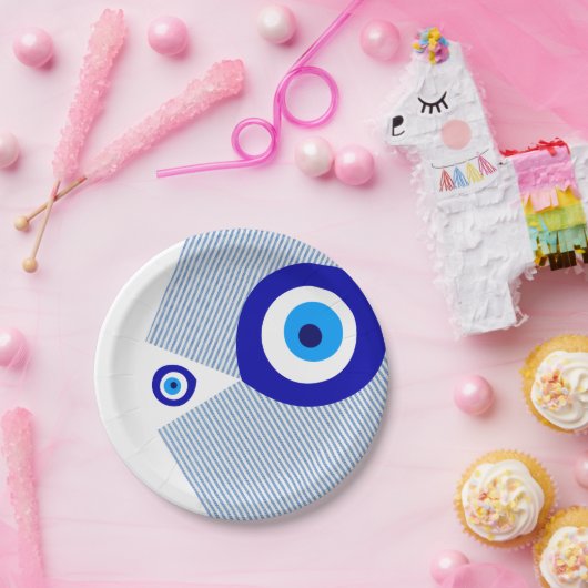 Papierplatte "Evil Eye" Pappteller (Party)