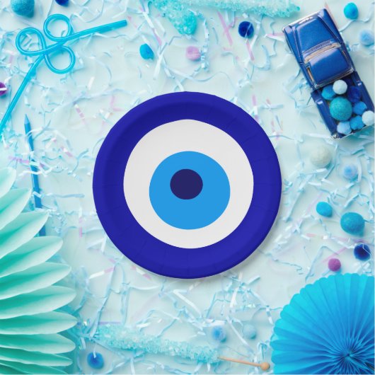 Papierplatte "Evil Eye" Pappteller (Party)