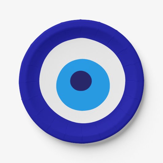 Papierplatte "Evil Eye" Pappteller (Vorderseite)