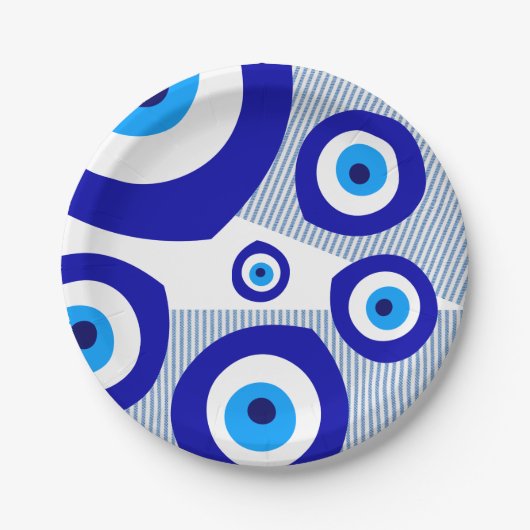 Papierplatte "Evil Eye" Pappteller (Vorderseite)