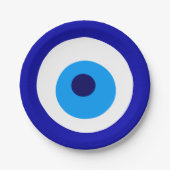 Papierplatte "Evil Eye" Pappteller (Vorderseite)