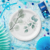 Papierplatte für abstrakte Blätter Pappteller (Party)