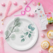 Papierplatte für abstrakte Blätter Pappteller (Party)