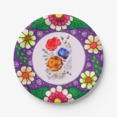 Papierplatte für armenische Blume Pappteller (Vorderseite)