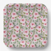 Papierplatte für Babydusche mit niedlichem Design. Pappteller (Vorderseite)