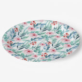 Papierplatte für Babydusche mit niedlichem Design. Pappteller (Schrägansicht)