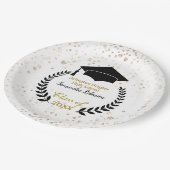 Papierplatte für Black Cap und Laurel Graduation P Pappteller (Schrägansicht)