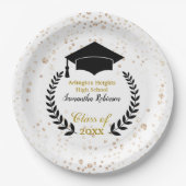 Papierplatte für Black Cap und Laurel Graduation P Pappteller (Vorderseite)