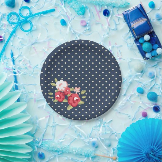 Papierplatte für blaue Rose Pappteller (Party)